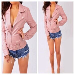 DO+BE Women's Pink Bomber Jacket